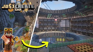 I Built a MEGA BASE Storage in Minecraft Create Mod