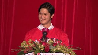 Angels formally introduce Shohei Ohtani