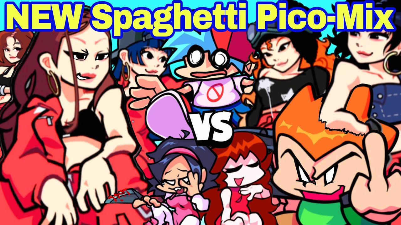 Friday Night Funkin' NEW SPAGHETTI Pico Mix + FNF Update | Le Sserafim (FNF Mod)