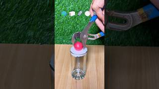 1000C Hotball VS Rubber Band + Foam + Masks + Plates + Straw 😱 #shorts #satisfying #experiment #fyp