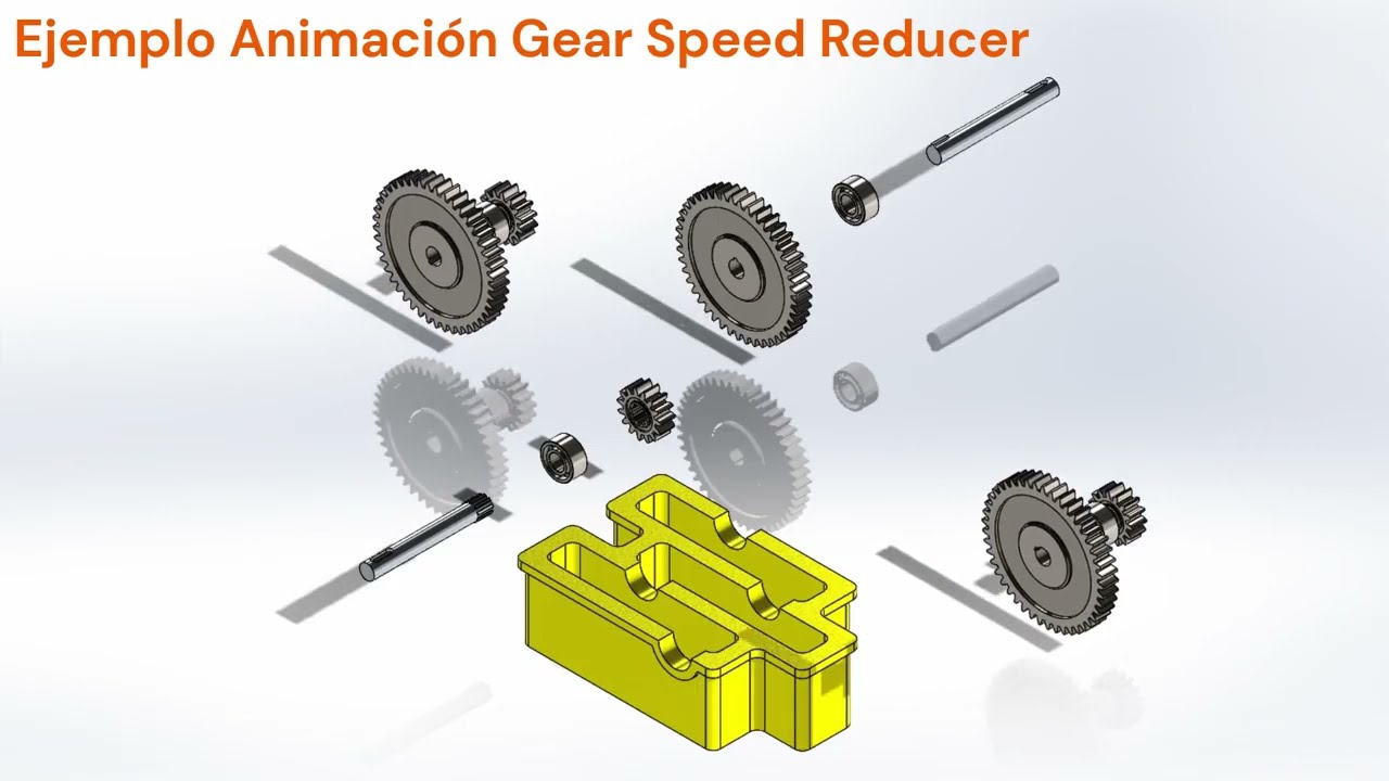 SolidWorks - Animación Gear Speed Reducer
