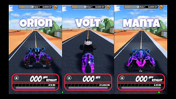 Orion VS Volt VS Manta 2025 Fastest Acceleration Speed Test in Roblox Jailbreak