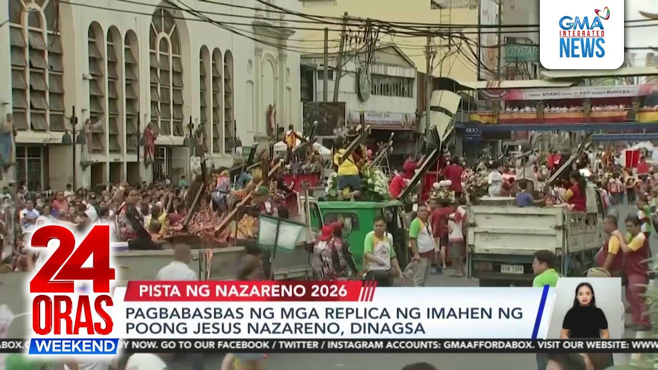 Devotees throng Quiapo Church for Nazareno replica blessing | 24 Oras Weekend