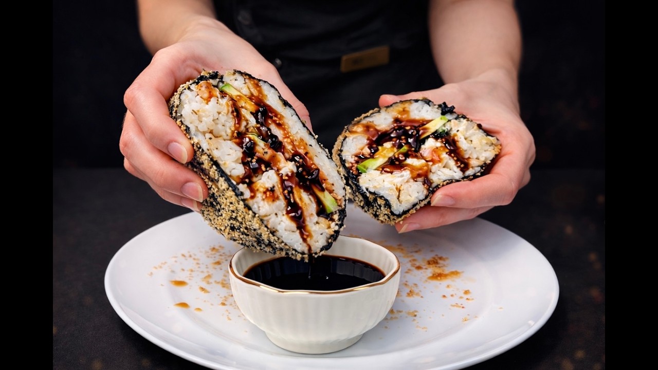 Sushi-Burger?! Nie wieder normale Sushi machen… Ich brate sie jetzt!😳