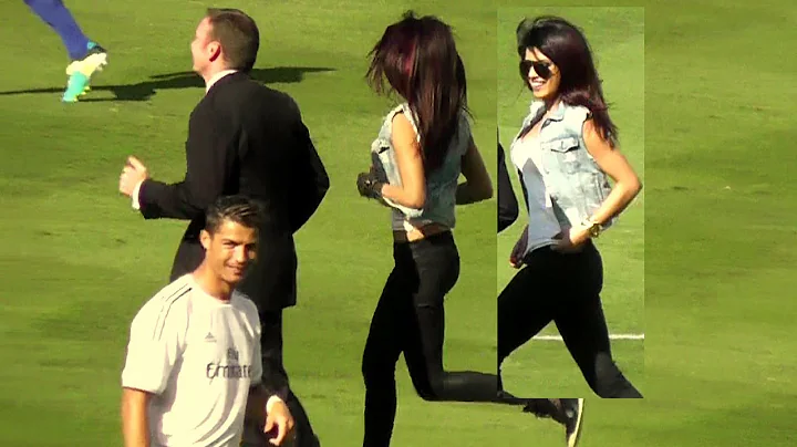 Priyanka Chopra + Cristiano Ronaldo at Dodger Stadium Los Angeles - Real Madrid vs Everton - DayDayNews
