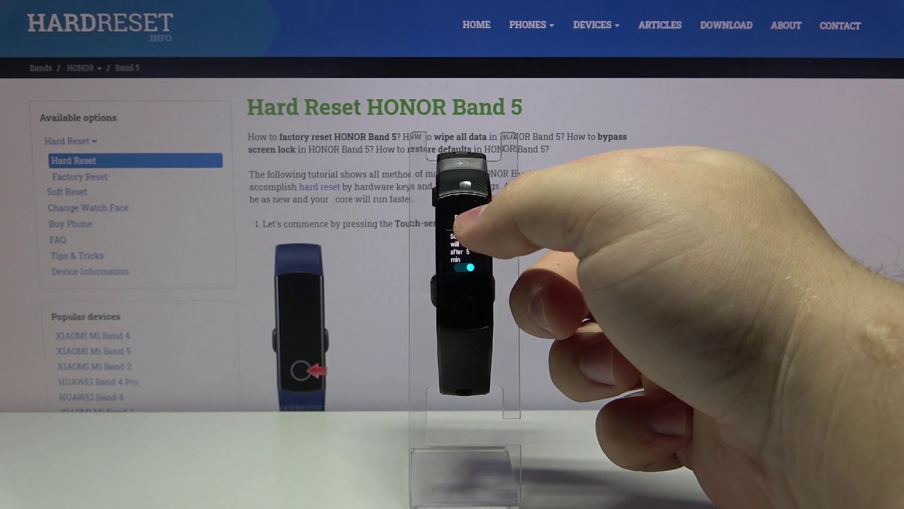 How to Activate Screen On Feature in HONOR Band 5 – Display