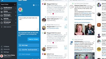 How to schedule social media posts on Twitter, How to use Tweetdeck, how to amp up your social media