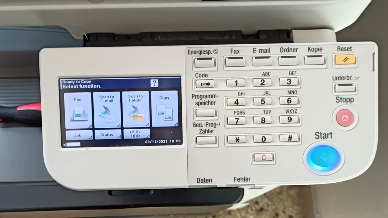 Bizhub 36 reset fuser YouTube