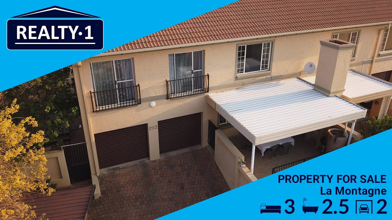 3 Bedroom Touwnhouse in complexFor Sale La Montagne YouTube