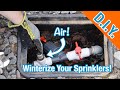 How To Winterize Your Sprinklers (Sprinkler Blow Out With Air!)