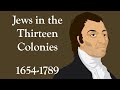 Jews in the thirteen colonies 16541789