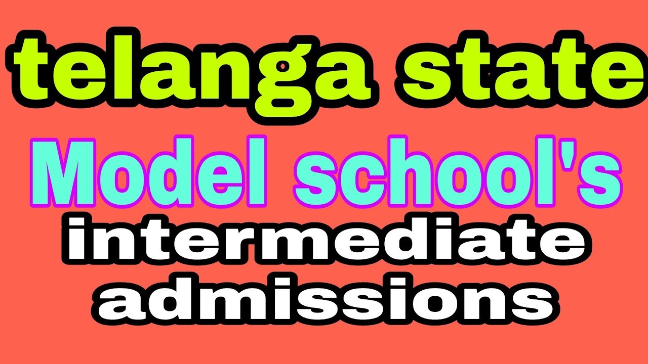 Ts model school admission notification
