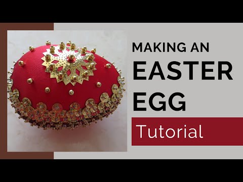 Classic Red and Gold Easter Egg Tutorial