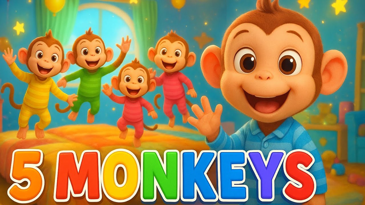 “Five Little Monkeys | Kids Song & Sing-Along | NORA'S kids Nursery Rhyme”