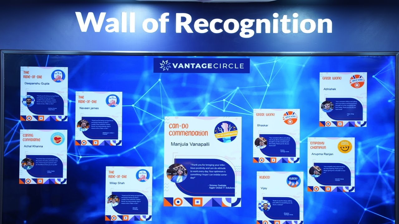 SHRM | Digital Slingshot for Recognition Wall by OasisTech