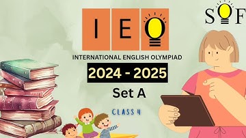 ENGLISH Olympiad class 4 2024- 2025  SET A | SOF IEO CLASS 4 | IEO OLYMPIAD |#olympiad #ieo #english