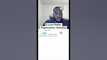 Trigonometric Identities, watch out! #mathswithdan #shorts #alevelmaths #math #edexcel #aqa #maths