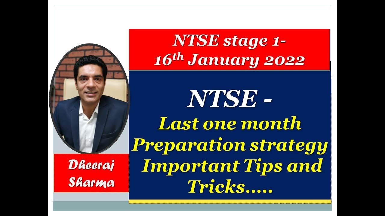 NTSE stage - 1 @ 16th January 2021..last one month preparation strategy