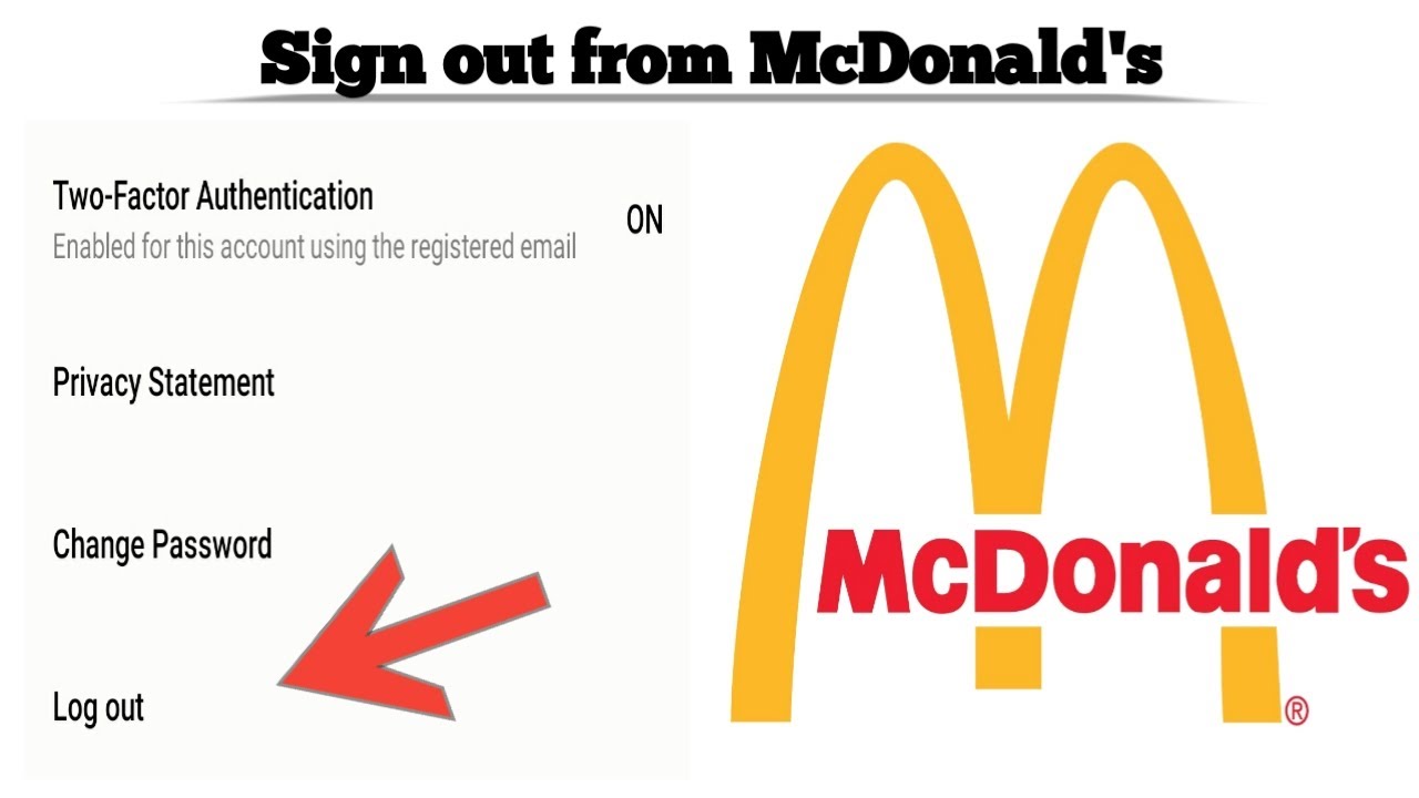 How to Logout from McDonald's app | Sign Out from McDonalds's Account | Techno Logic | 2022