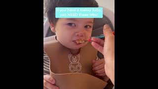 AngelEze Food Grade Baby Bib and Beautiful Baby Bodysuits