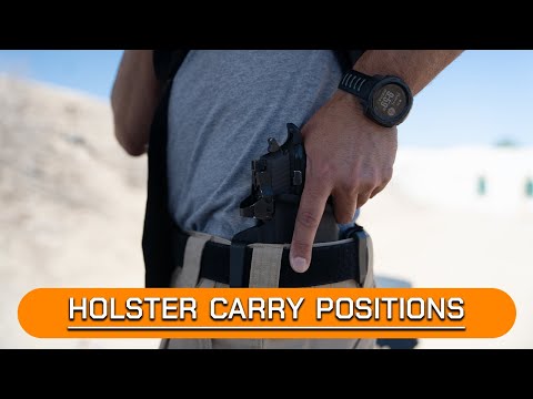 Pros & cons of different holster carry positions