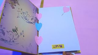 wedding card se bnaye diary !! diary tutorial out of invitation card🌺🌺