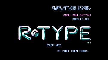 PC Engine Core Grafx mini: R-Type Gameplay