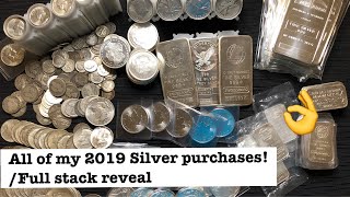2019 silver purchases & Full silver stack reveal