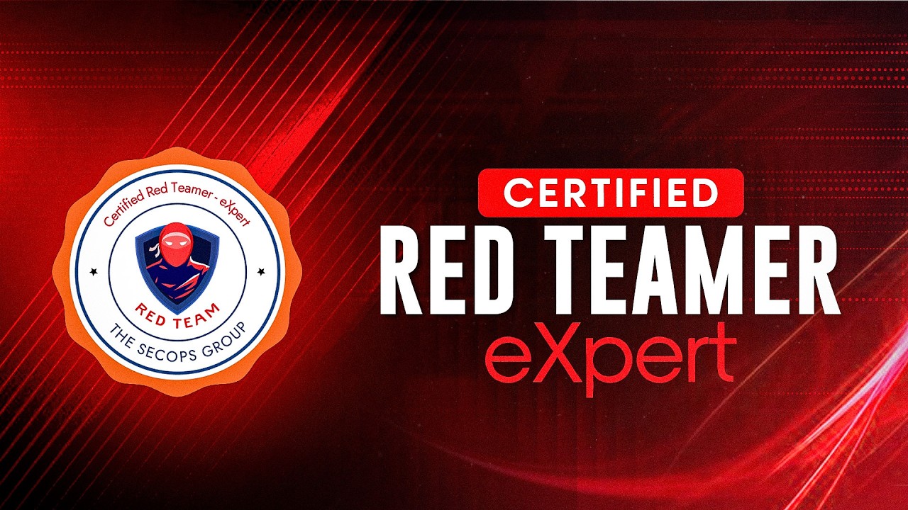 Certified Red Teamer - eXpert | CRTeamerX - YouTube
