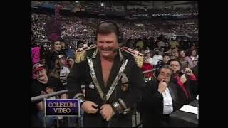 Jerry the King Lawler gets eliminated in 5 seconds by Bret Hart! Royal Rumble 1997 (WWF)