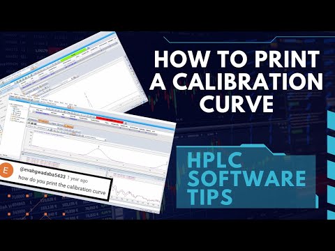 How to print an HPLC calibration curve?