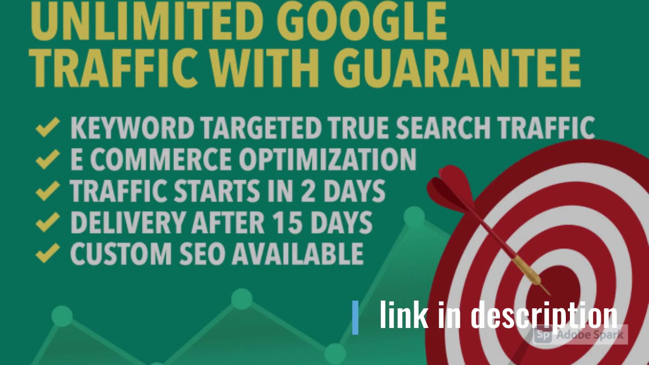 I will send unlimited google traffic with guarantee