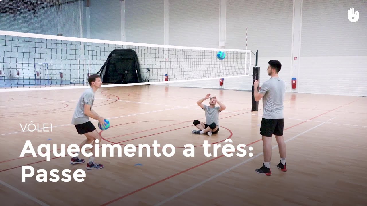 Aquecimento a três passe Vôlei YouTube Aquecimento a três passe Vôlei YouTube