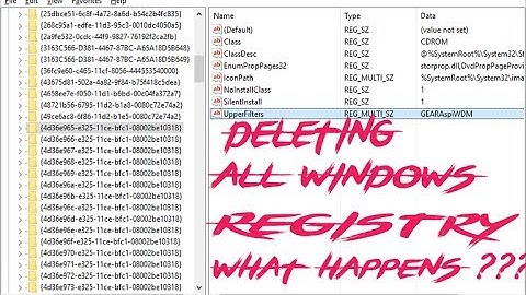 What Happens if You Delete All Registry From Your PC