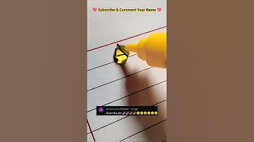 Tag to Anamika🌸Comment Your Name📛#bubble#name #lettering#calligraphy#art#share #smileycrafter#shorts