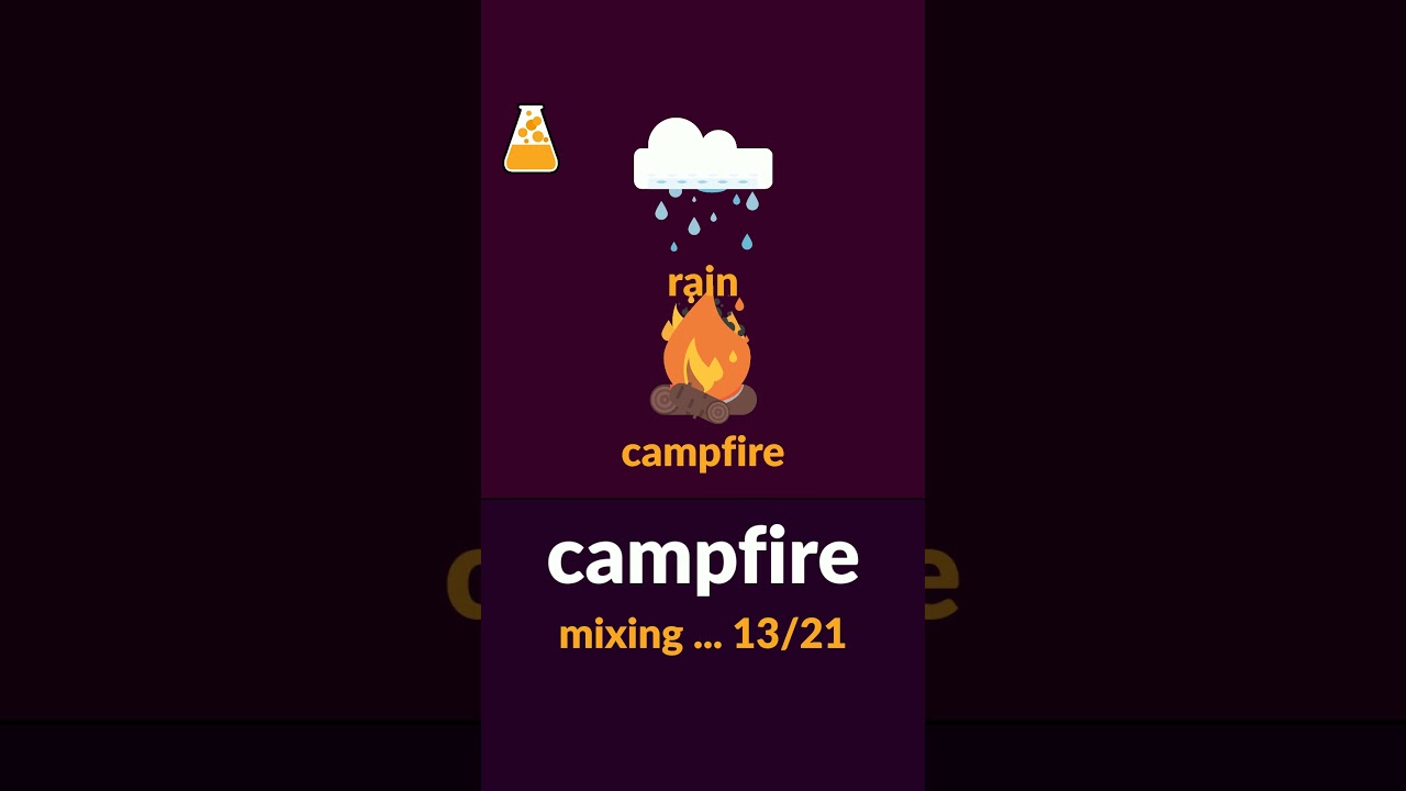 Use the CAMPFIRE in Little Alchemy 2