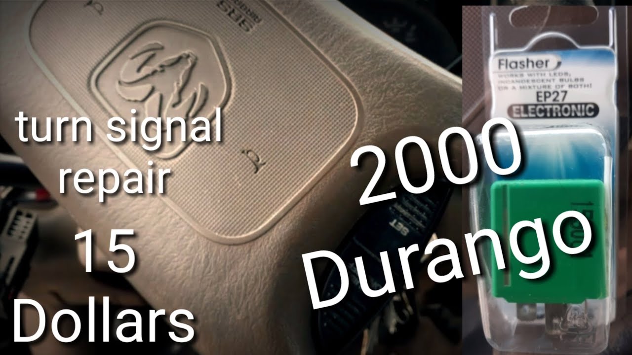 2000 Dodge Durango turn signal flasher replacement - YouTube