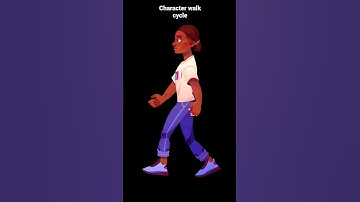 character walk cycle | 2d animation | After effects | #characterdesign #aftereffects #illustration