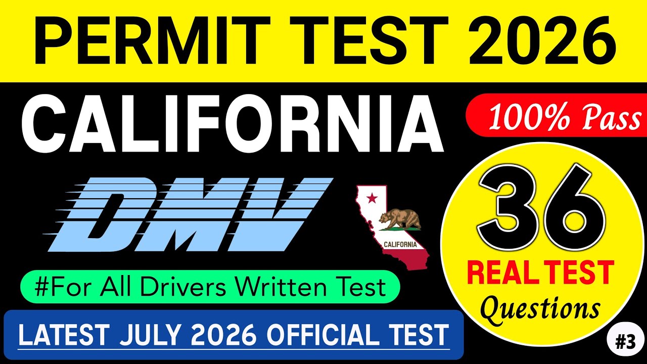 DMV Permit Test 2026 | California DMV Test Study Guide #cadmv DMV ...