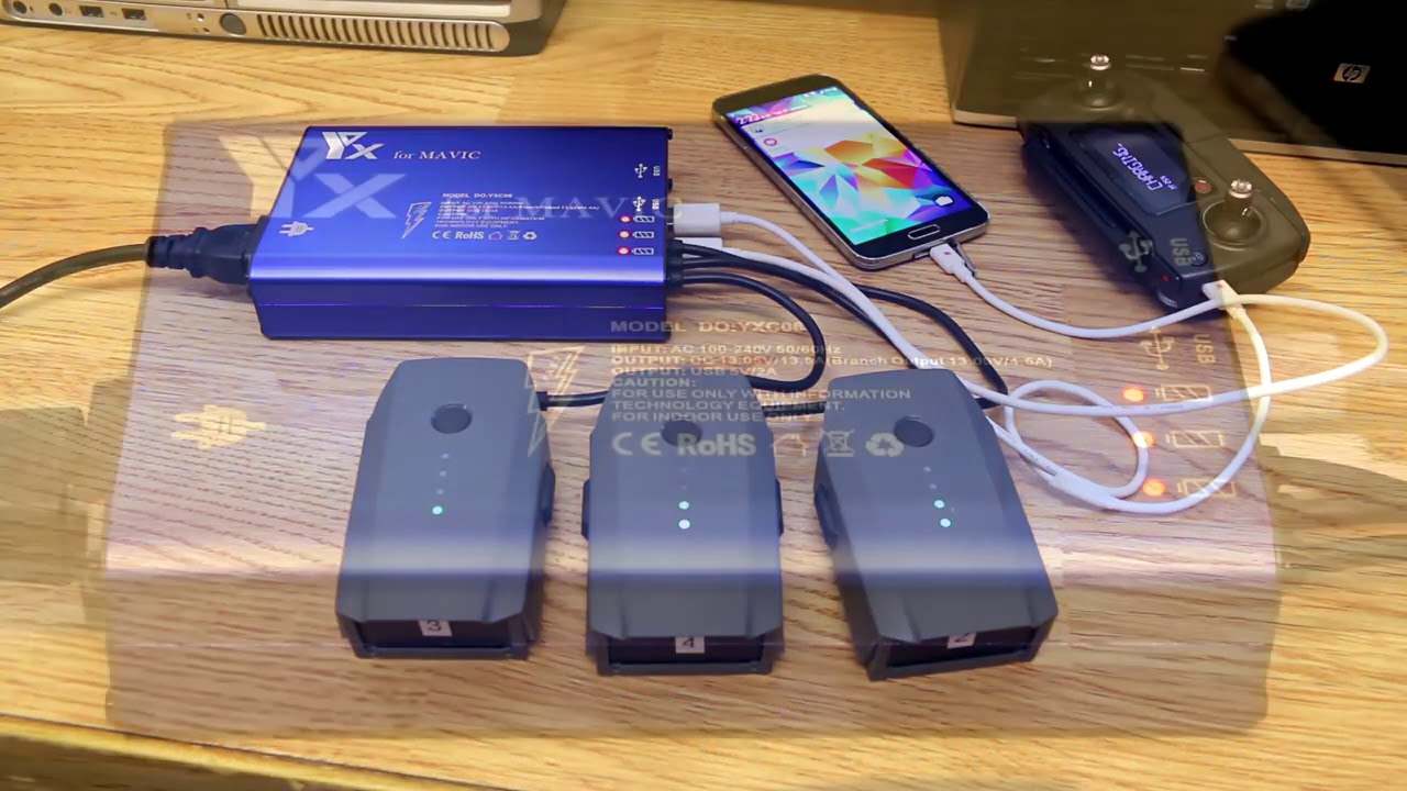 Hobbyinrc DJI Mavic Pro 5in1 Battery Charger