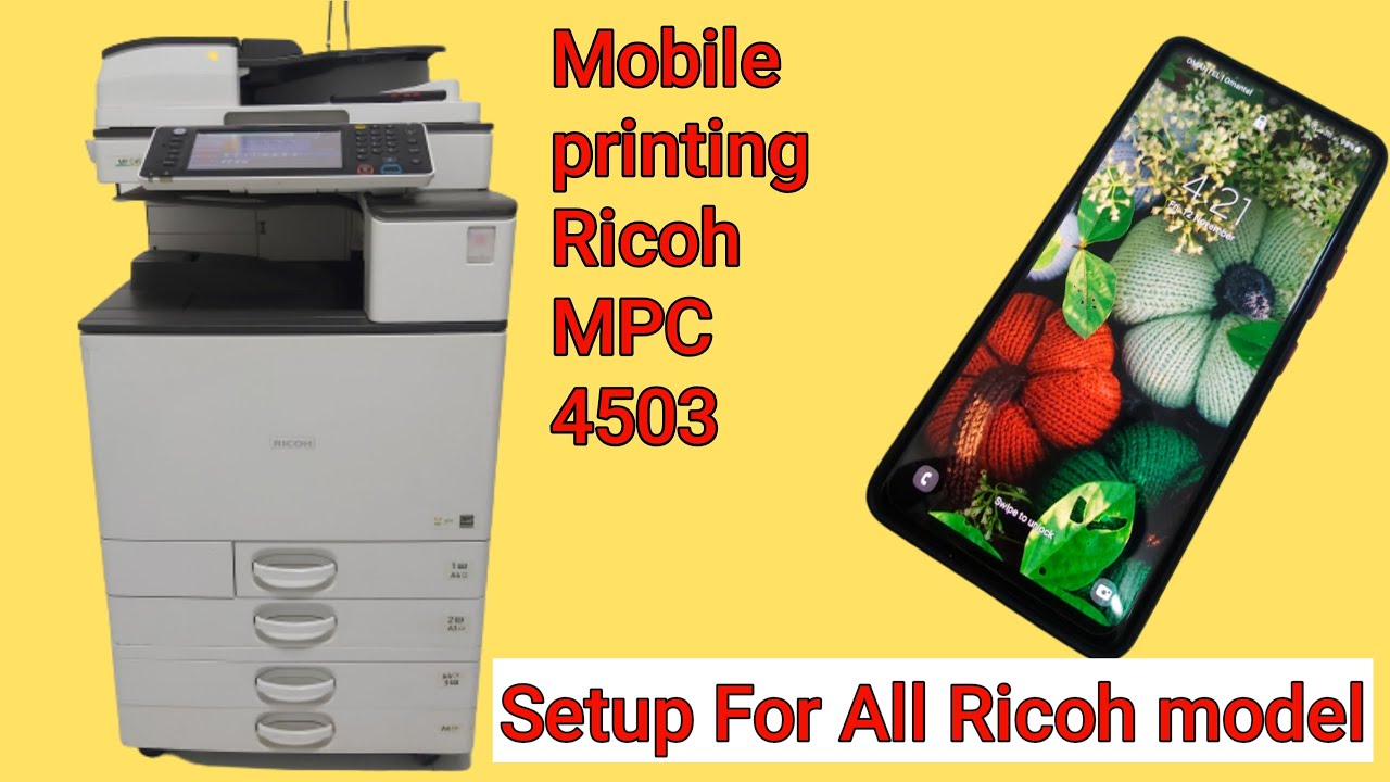 How To Setup Mobile Printing For indroid on Ricoh Copier MPC 4503 YouTube