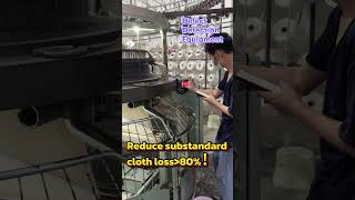 Fabric defect detection system for circular knitting machines. #knitting #knittingfactory #machine