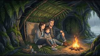 Touching Coastal Cave Survival 🌊 A Family Finds Warmth in the Storm  Ghibli Survival Valley screenshot 2