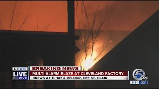 5PM: Cleveland factory fire