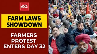 Farmers Protest Against Farm Laws Enter Day 32; Arvind Kejriwal To Visit Singhu Border Today