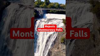 The Majestic Montmorency Falls in Québec #montmorencyfalls #quebectravel #visitcanada