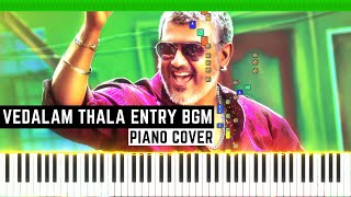 Vedalam - Thala Entry Piano Cover By Prem Anand | Free MIDI File