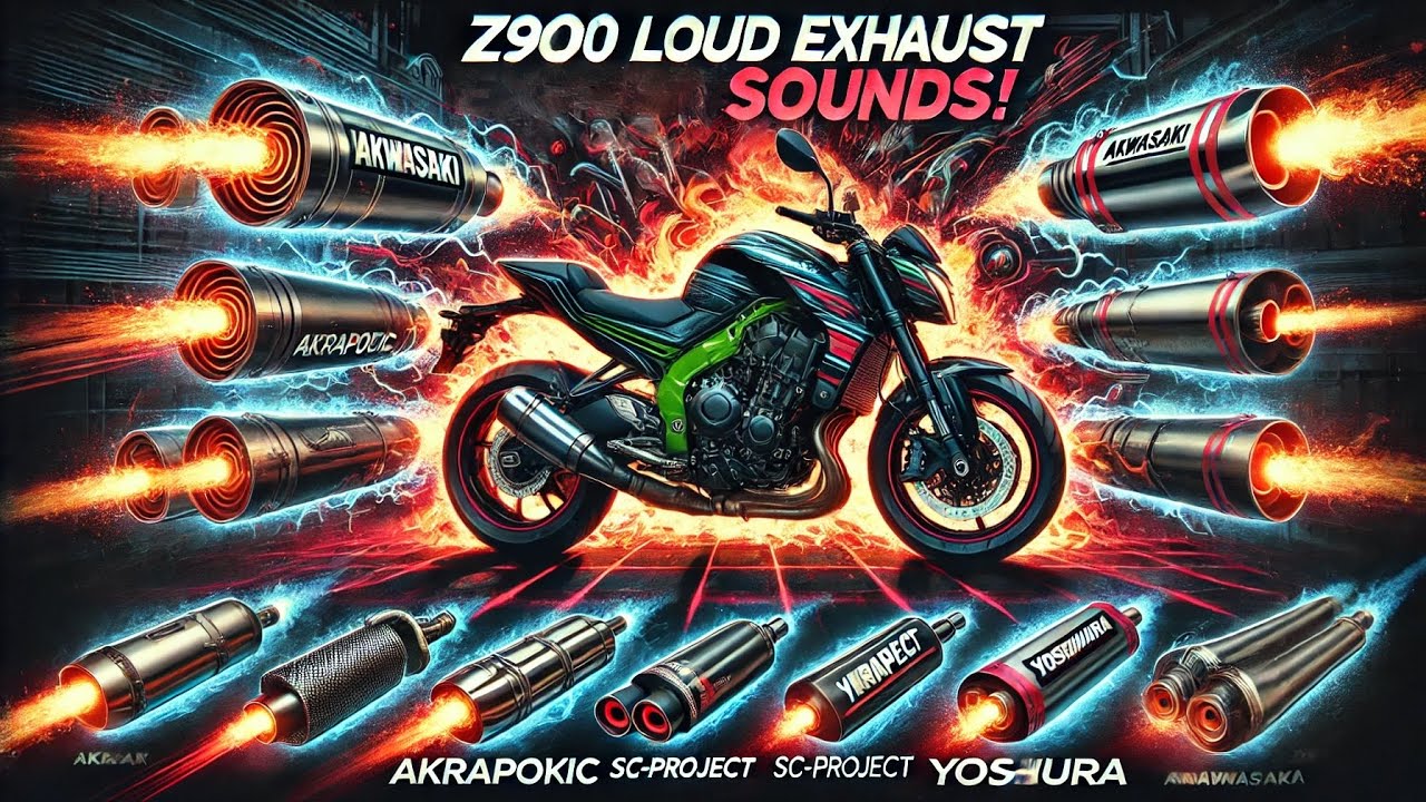 Different types of loud Exhaust sound in kawasaki Z900 keep Support