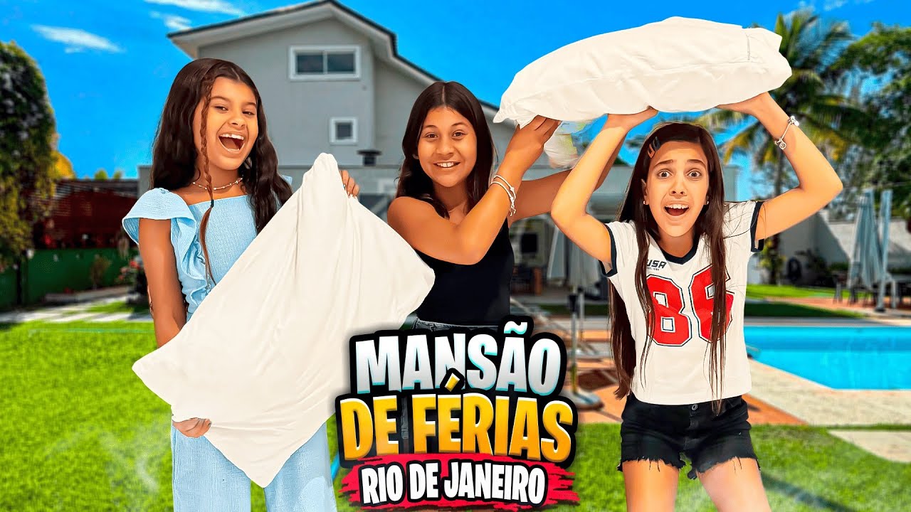 COMEÇOU A MANSÃO DE FÉRIAS NO RIO DE JANEIRO, Quem vai acompanhar tudo com a gente? 😳😬🥳
