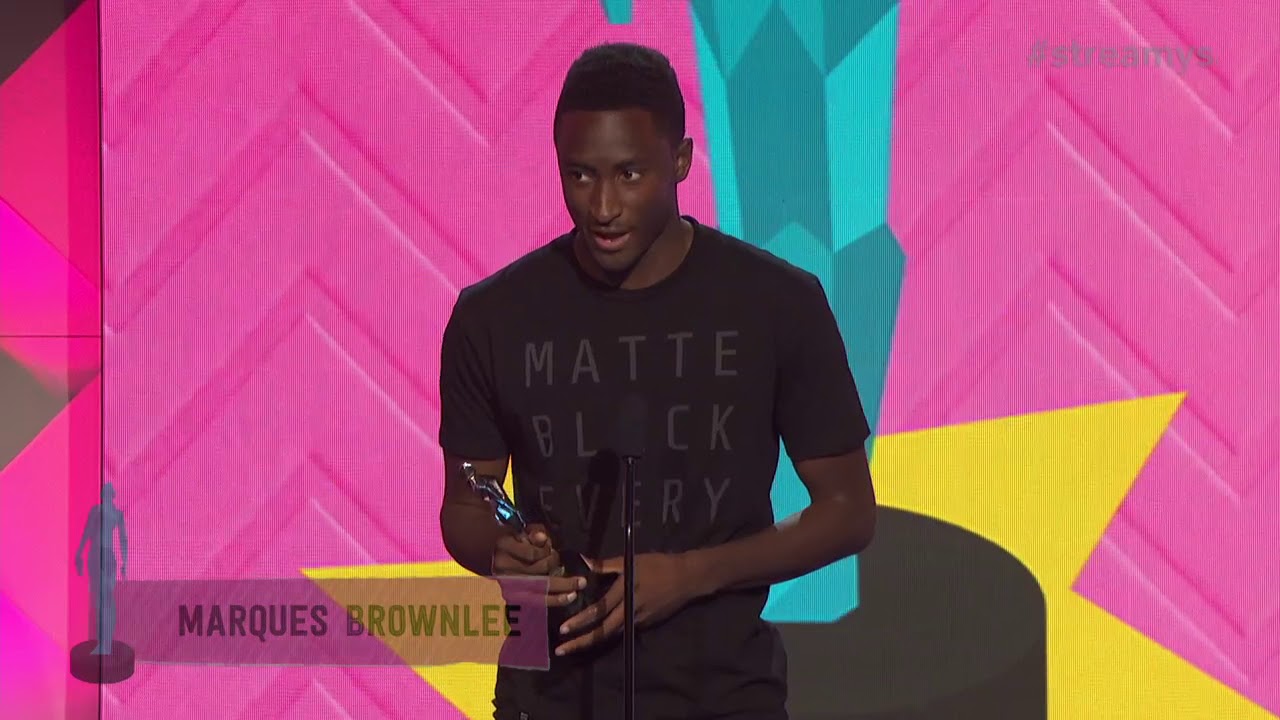 Marques Brownlee Wins Science or Education - Streamys 2018